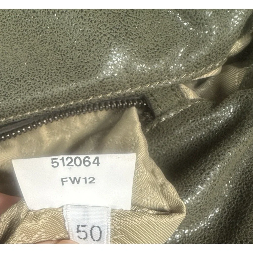 Stella McCartney Falabella Fold Over Tote Olive Shaggy Deer Chain Bag FW12